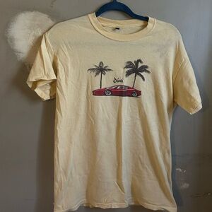 Beige Graphic T-Shirt for Men